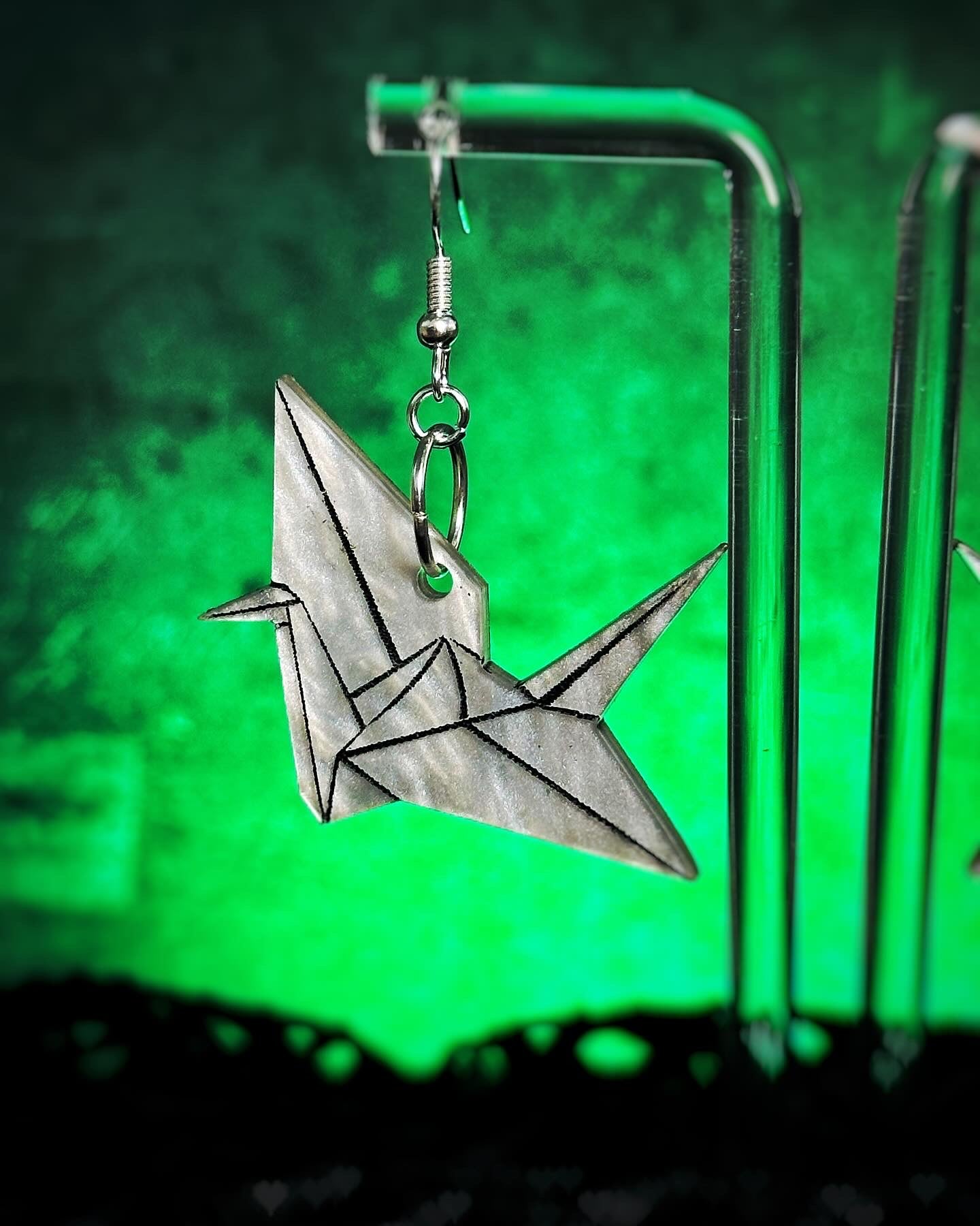 Draco's Paper Crane Earring