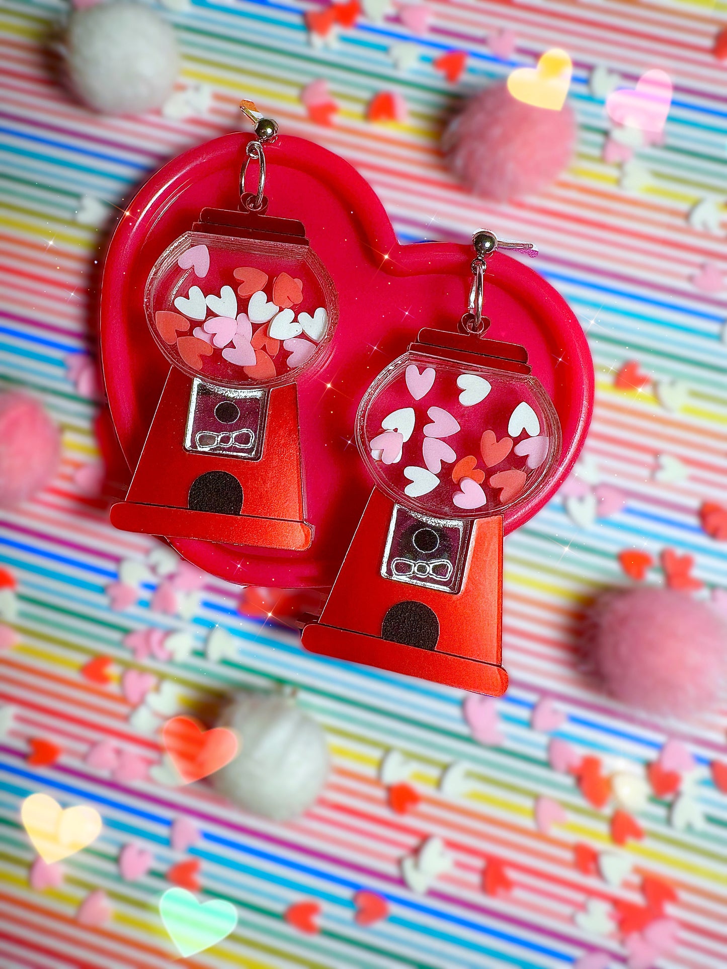 Gumball Machine Shaker Earrings