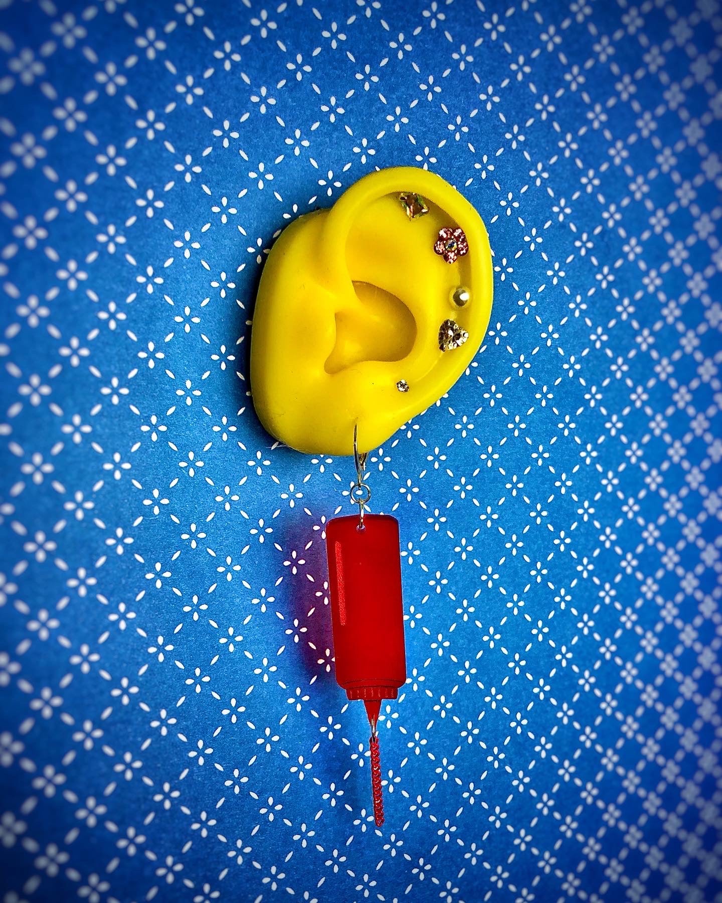 Ketchup and Mustard Earrings