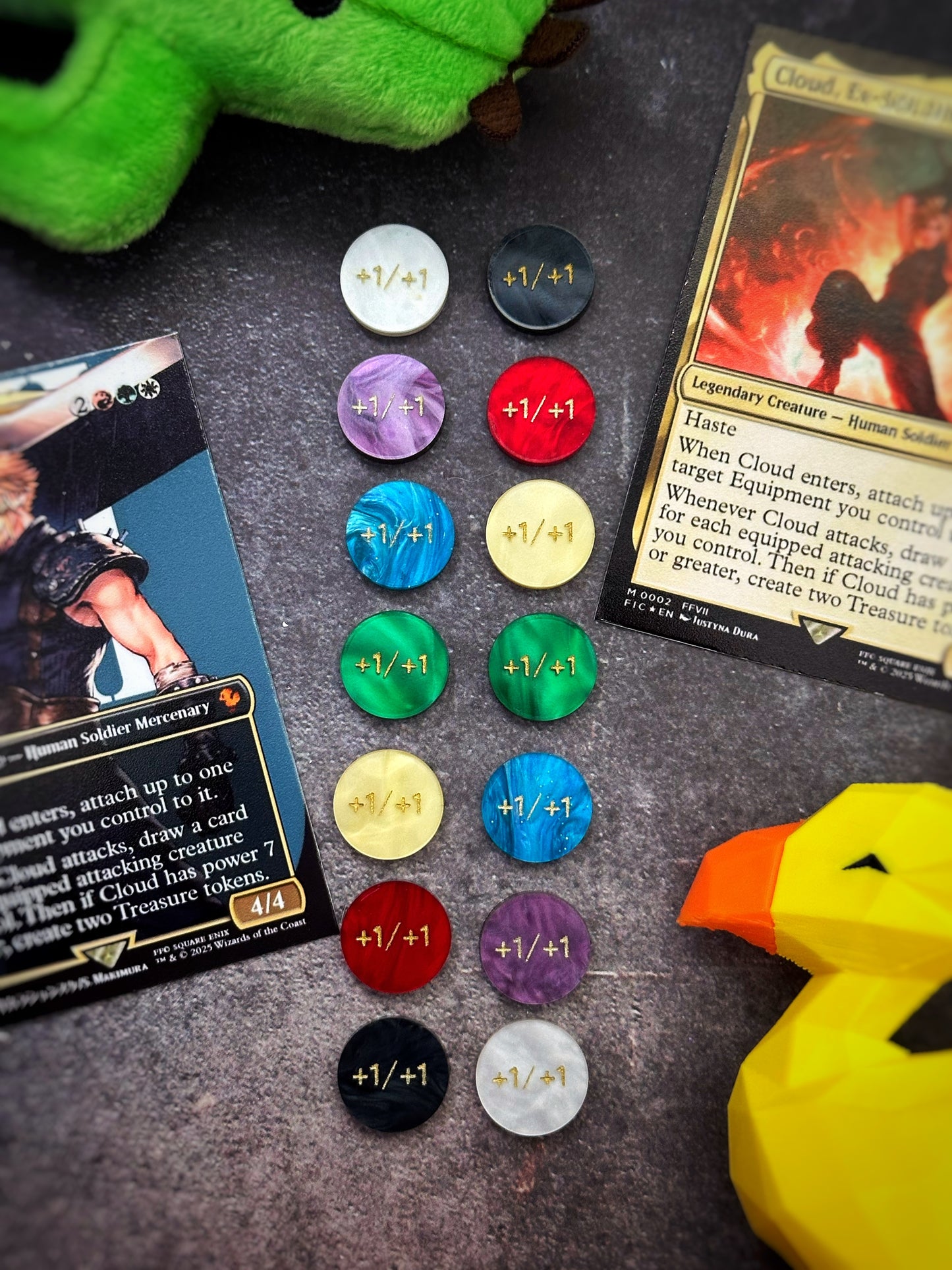 14 MTG Customized Final Fantasy Materia Counters | Magic The Gathering Counters