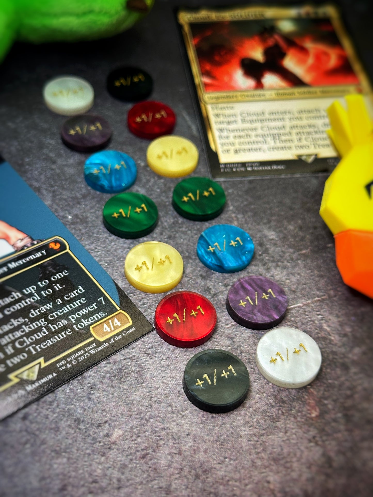 14 MTG Customized Final Fantasy Materia Counters | Magic The Gathering Counters