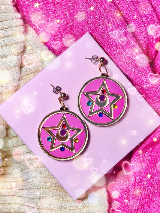 SM Crystal Star Earrings