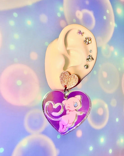 The M3w Heart Bubble Earrings