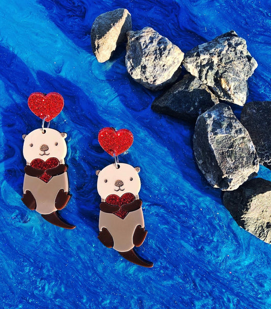 Otter Love Earrings