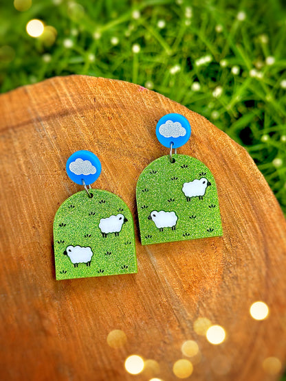 Sheep on the Mountain Earring