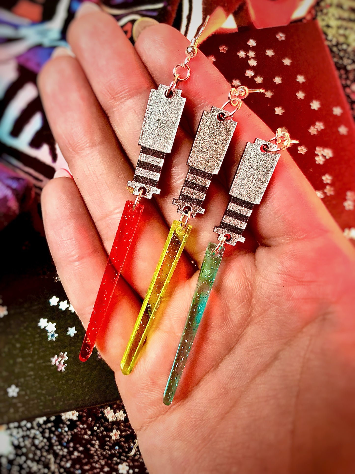 Star Saber Earrings