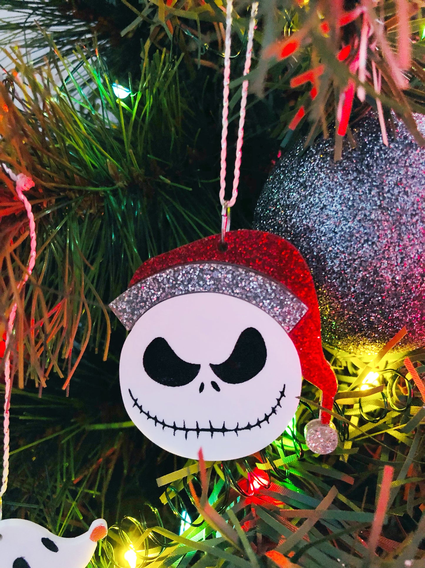 Zer0/ Skeleton Santa Ornaments