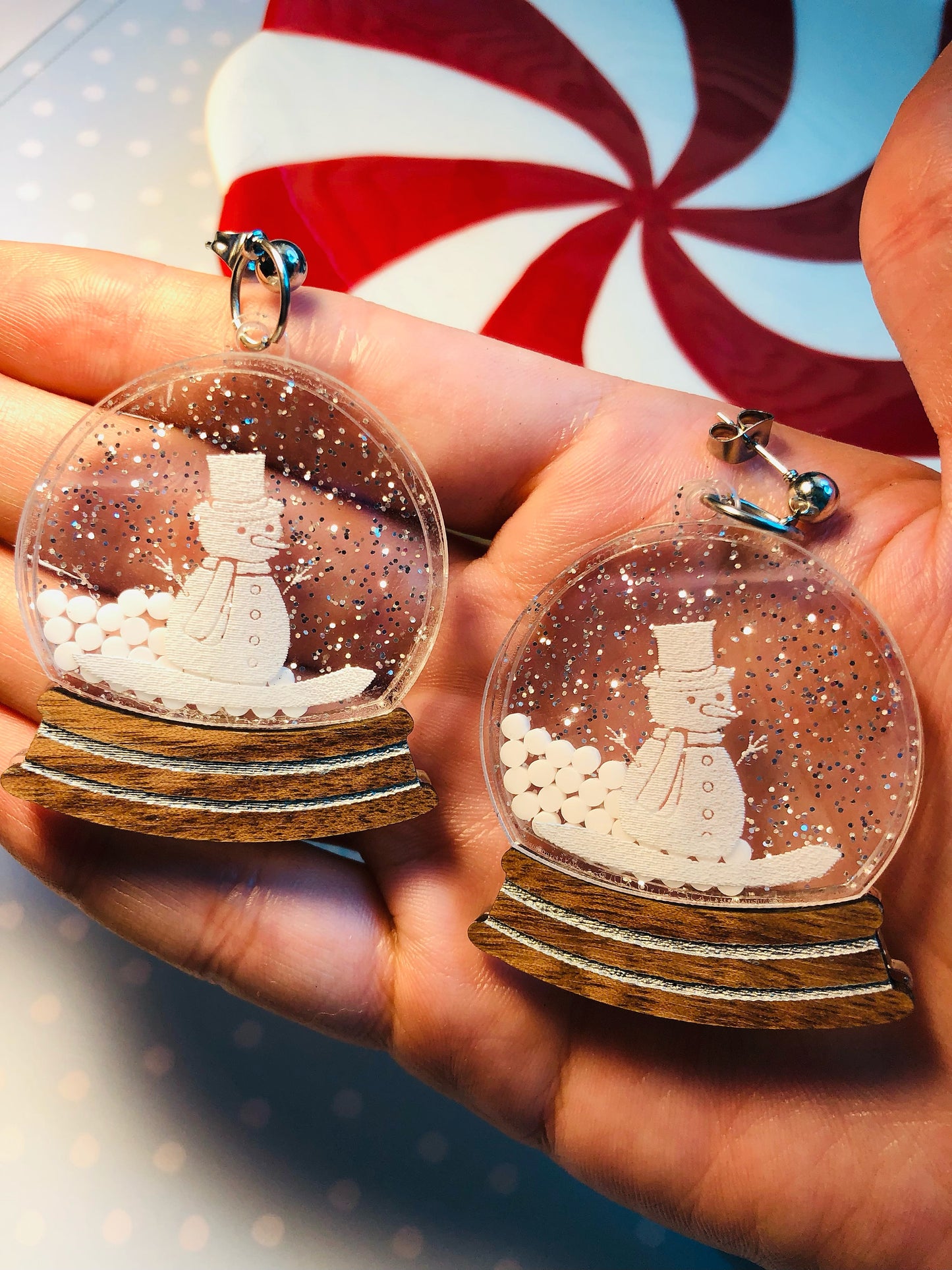 Snow Globe Shaker Earrings