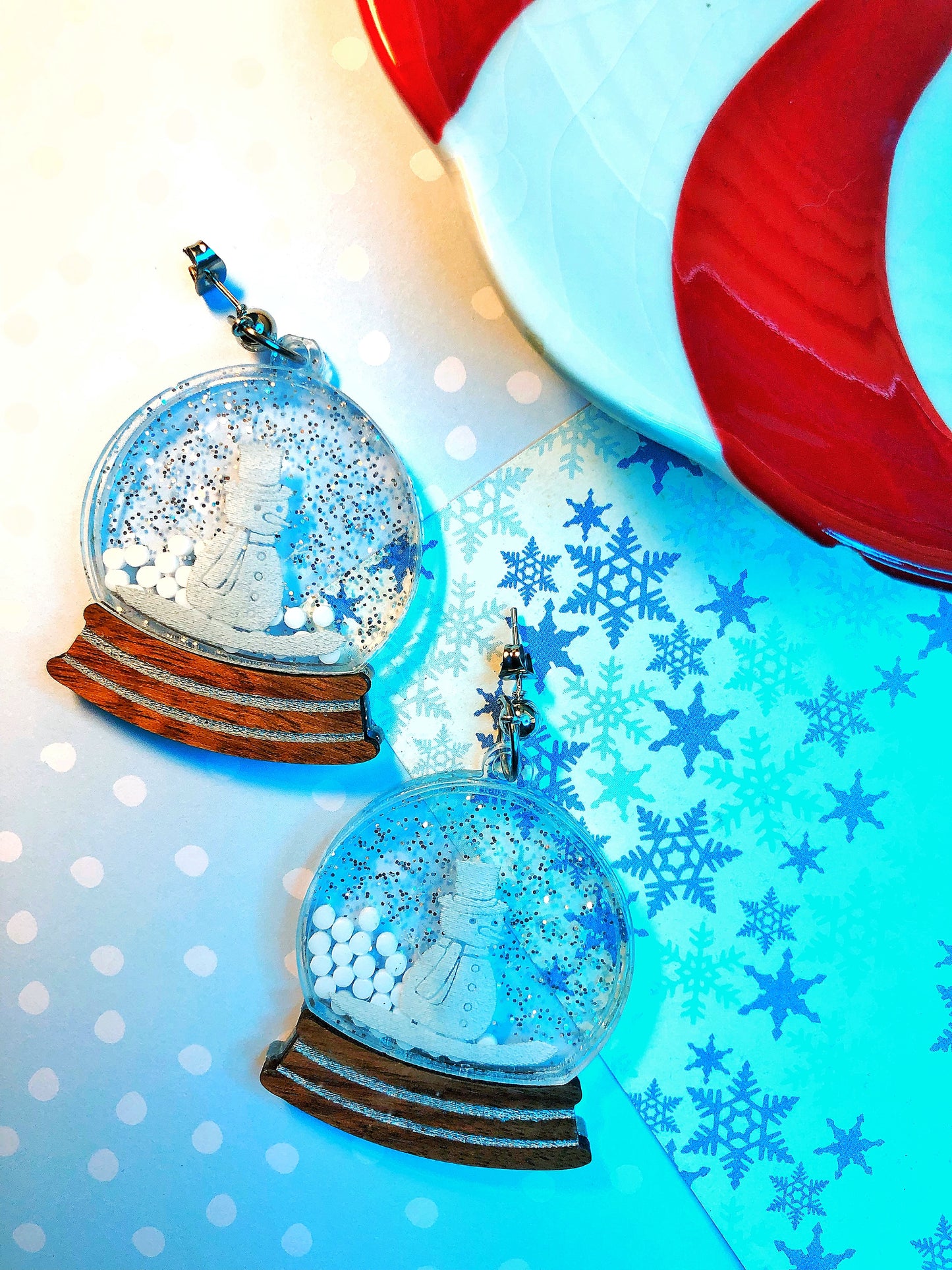 Snow Globe Shaker Earrings