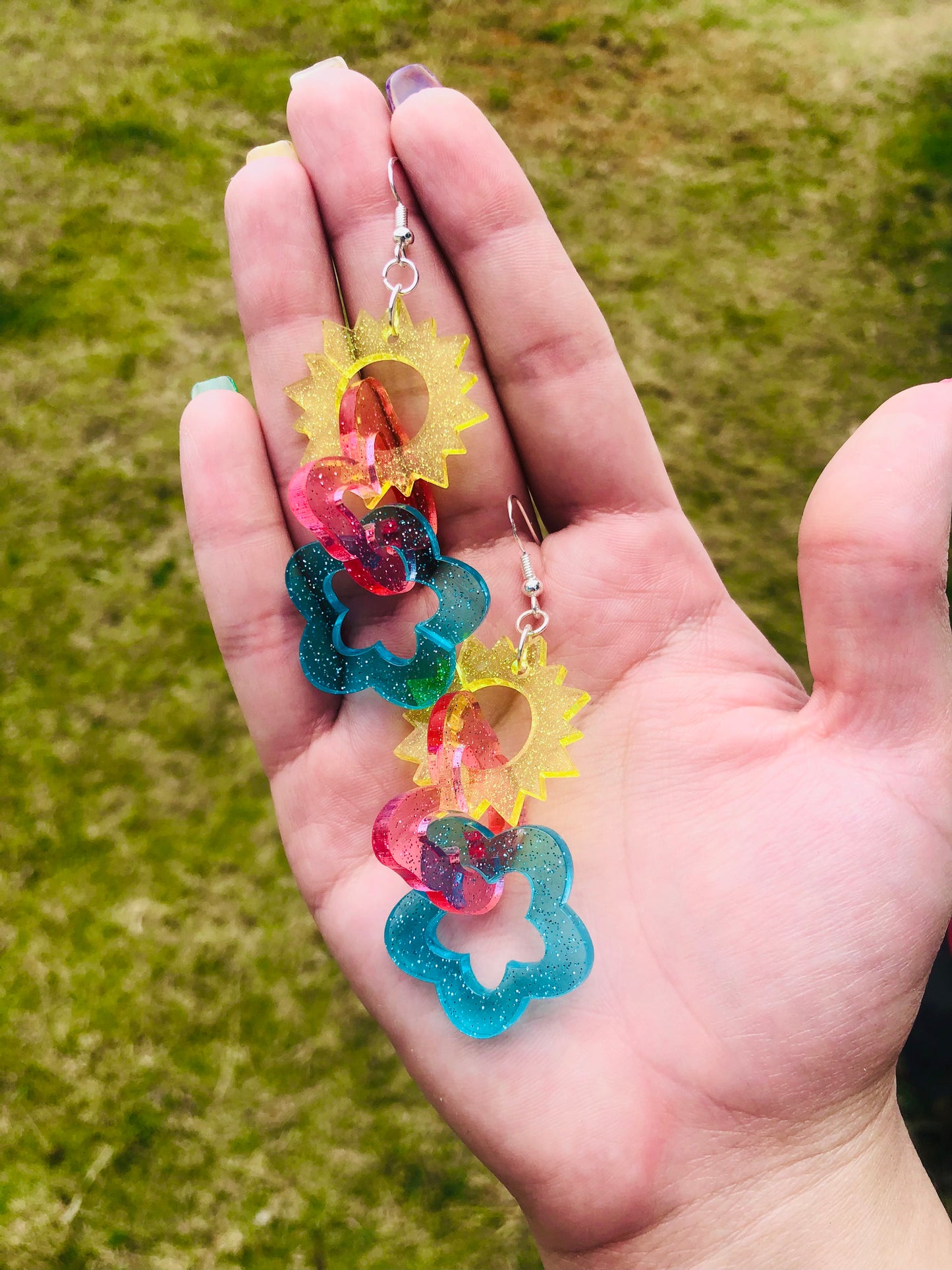 Spring Linked Earrings