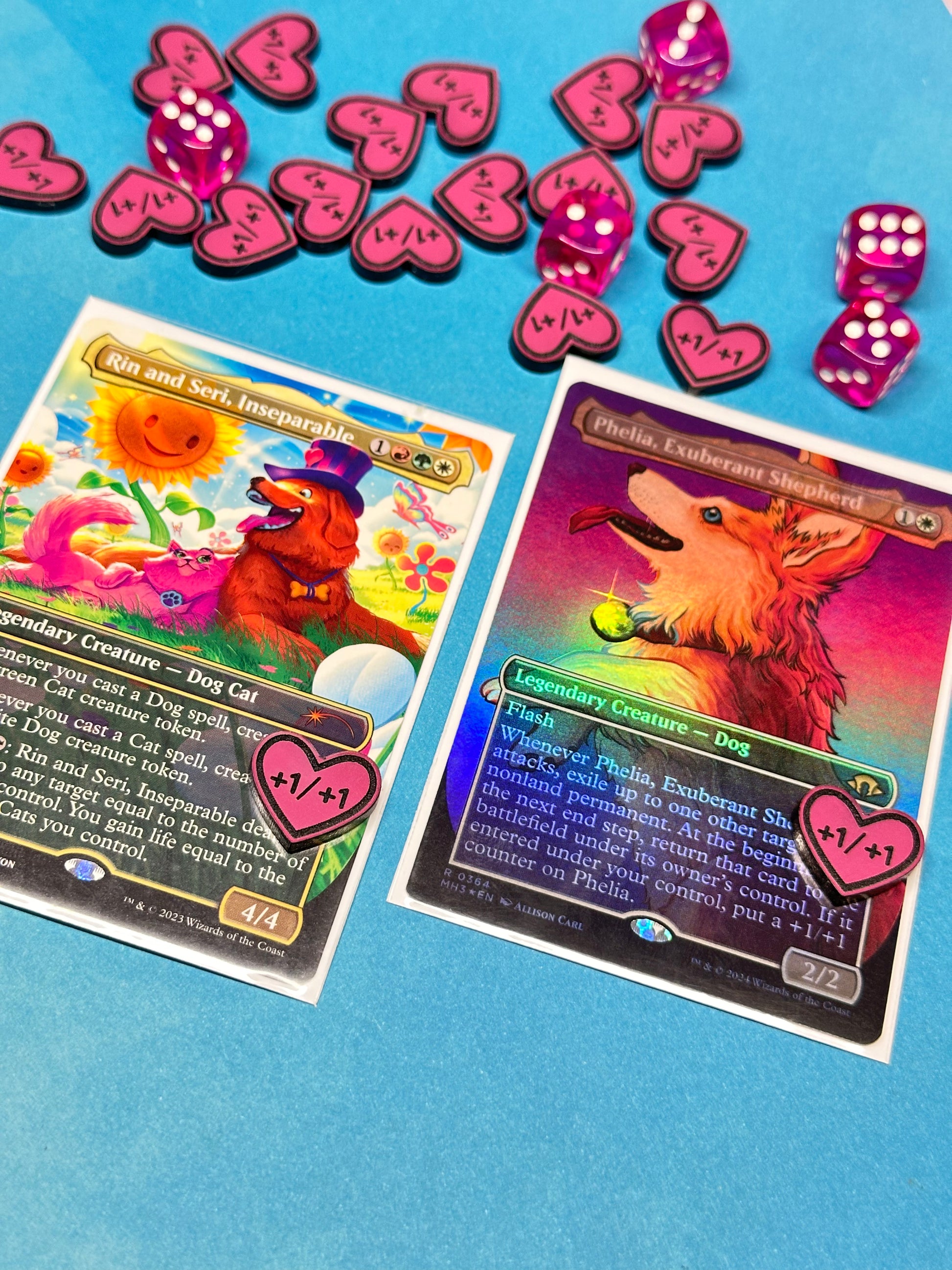 Mtg Valentine's Day Cards 15 MTG Customized Heart Shape Counters Mtg Valentine's Day Cards 15 MTG Customized Heart Shape Counters