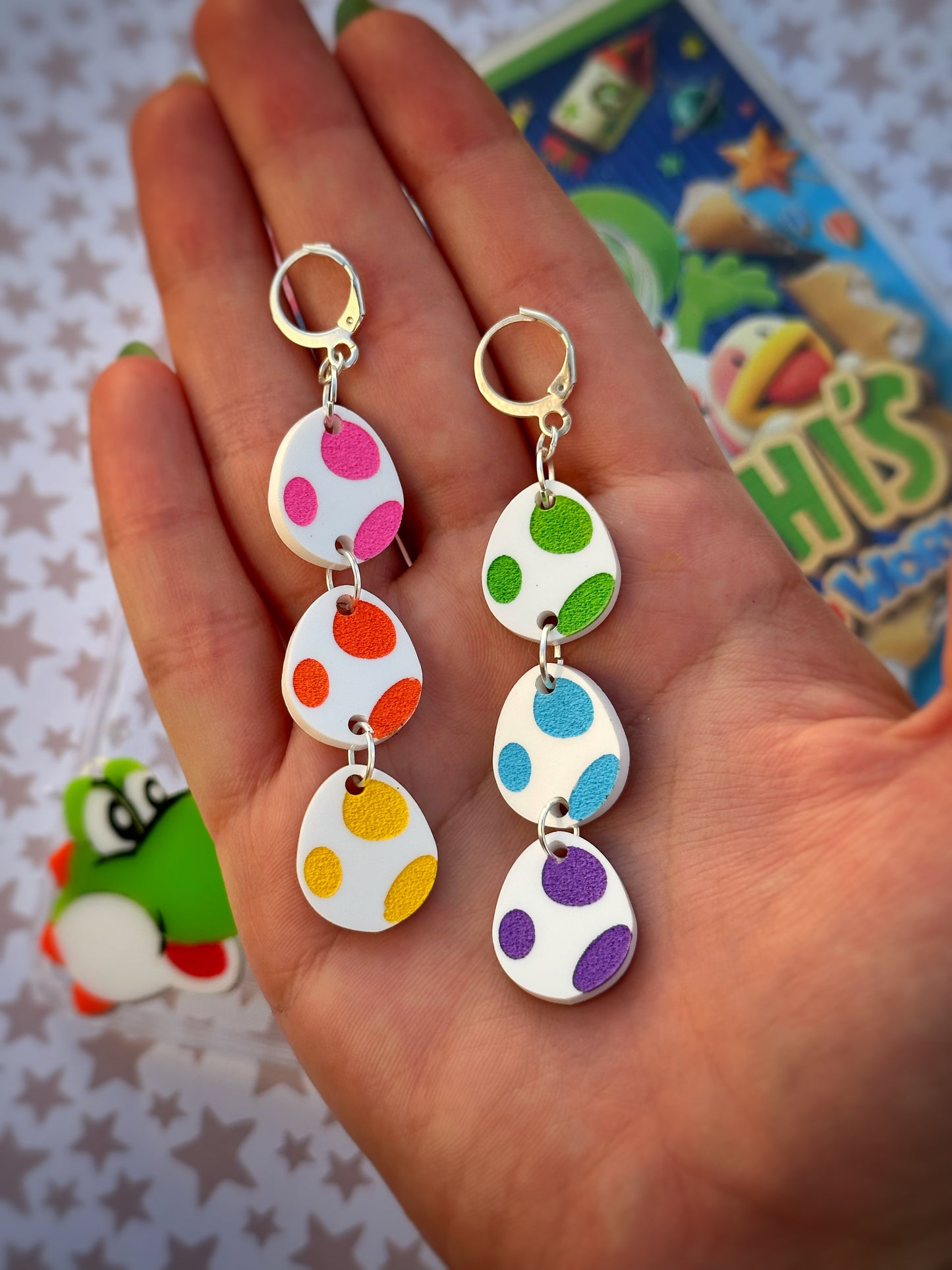 Y0shi Rainbow Eggs Earrings