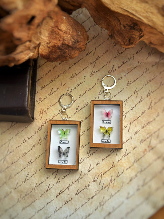 Framed Butterfly Earrings