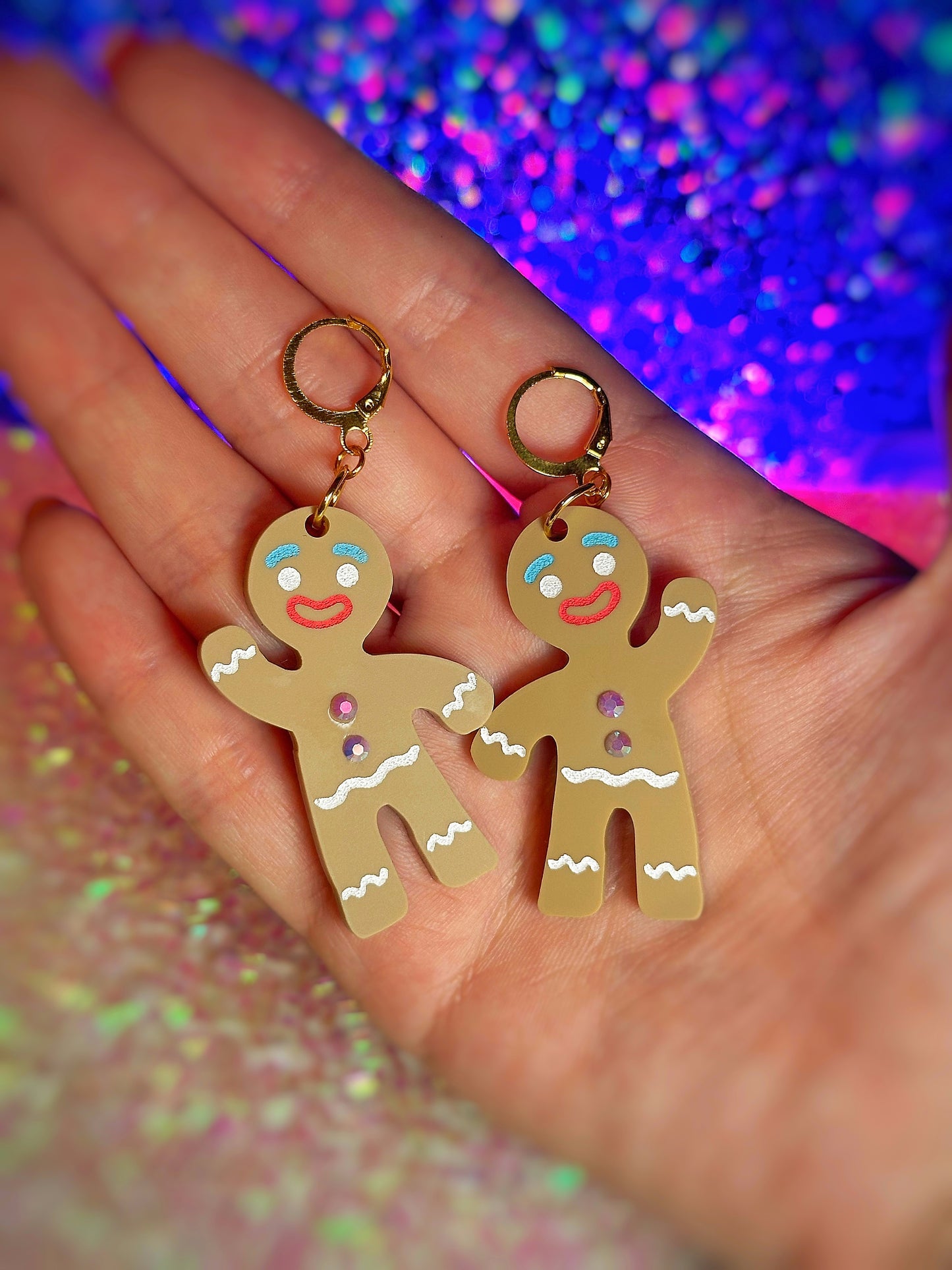 Shr3k Gingerbread Man Earrings