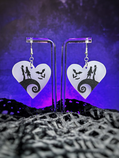 UV Reactive Nightmare Love Earrings