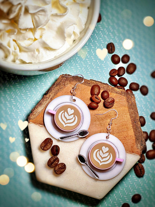 Latte Coffee/ Matcha Earrings