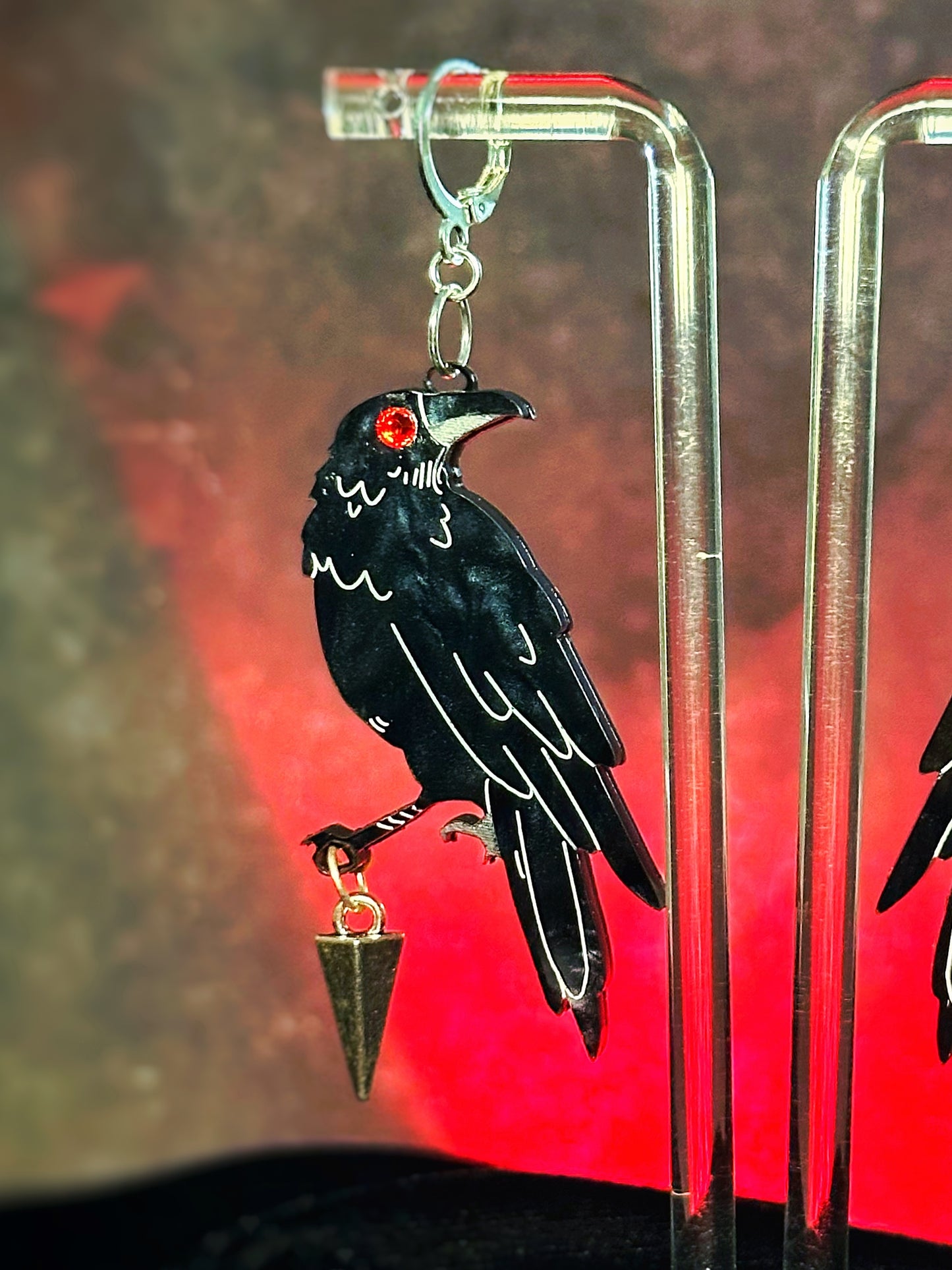 Sylus Mephisto Crow Earrings