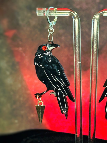 Sylus Mephisto Crow Earrings