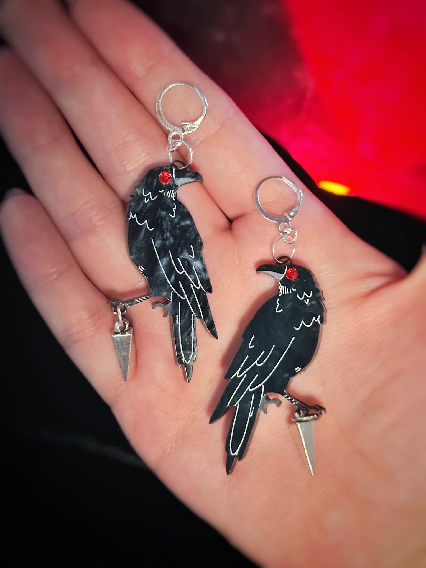 Sylus Mephisto Crow Earrings