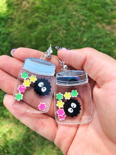 Sprite in a Jar Shaker Earrings