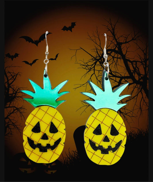 Hawaiian Jack O' Lantern Earrings