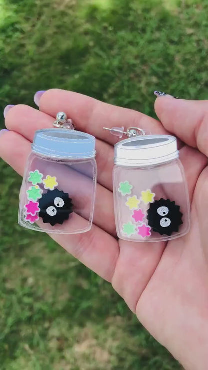 Sprite in a Jar Shaker Earrings