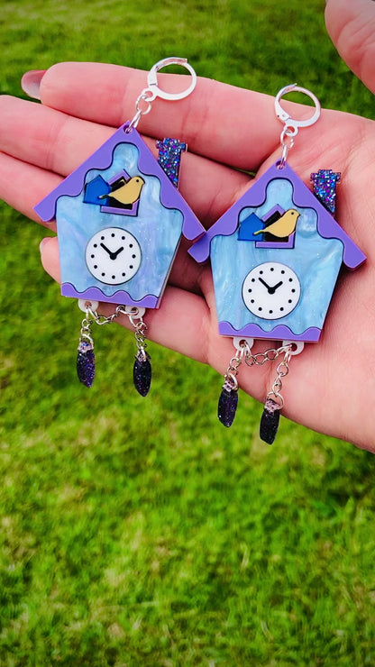 Cuckoo Clock Earrings